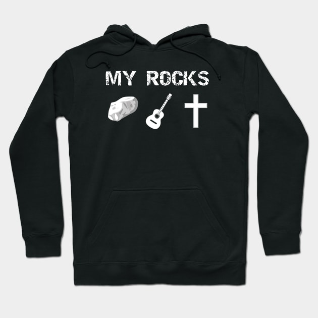 Christian Acoustic Guitar Rock Hoodie by thelamboy